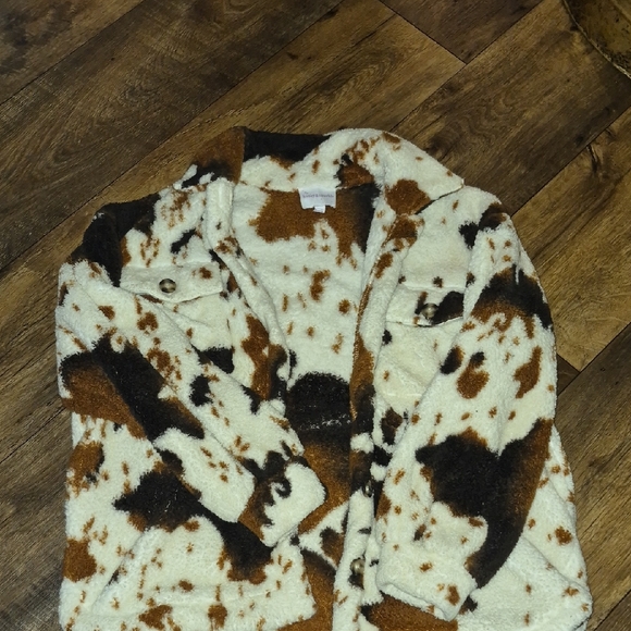 honey&sparkle Jackets & Blazers - Cozy Kids' Faux Fur Jacket - Brown and Cream